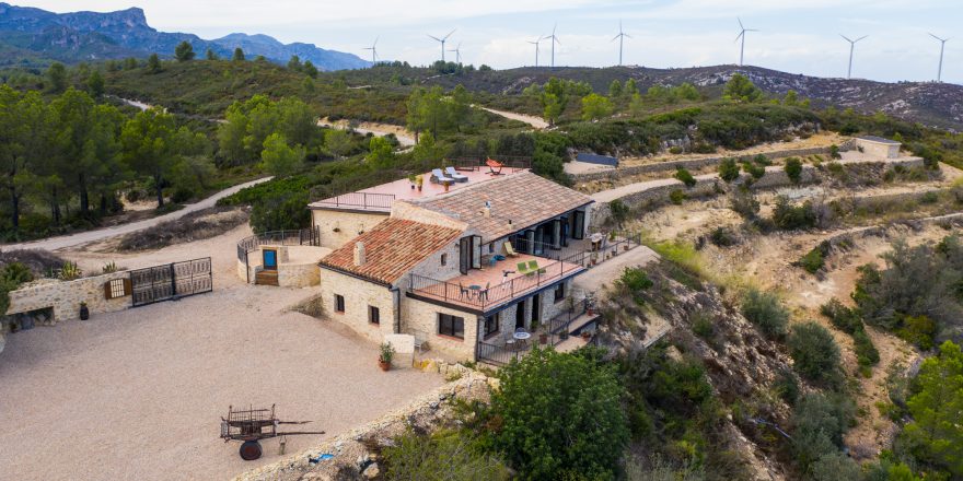 Belle masía avec vue à 360º