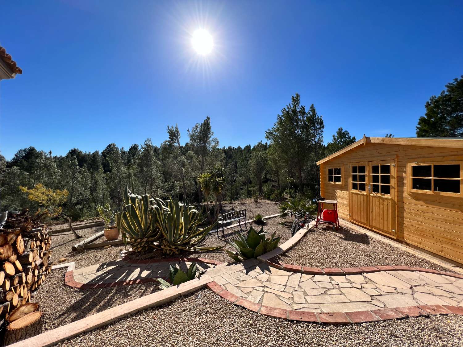 Casa indipendente con piscina e vista aperta